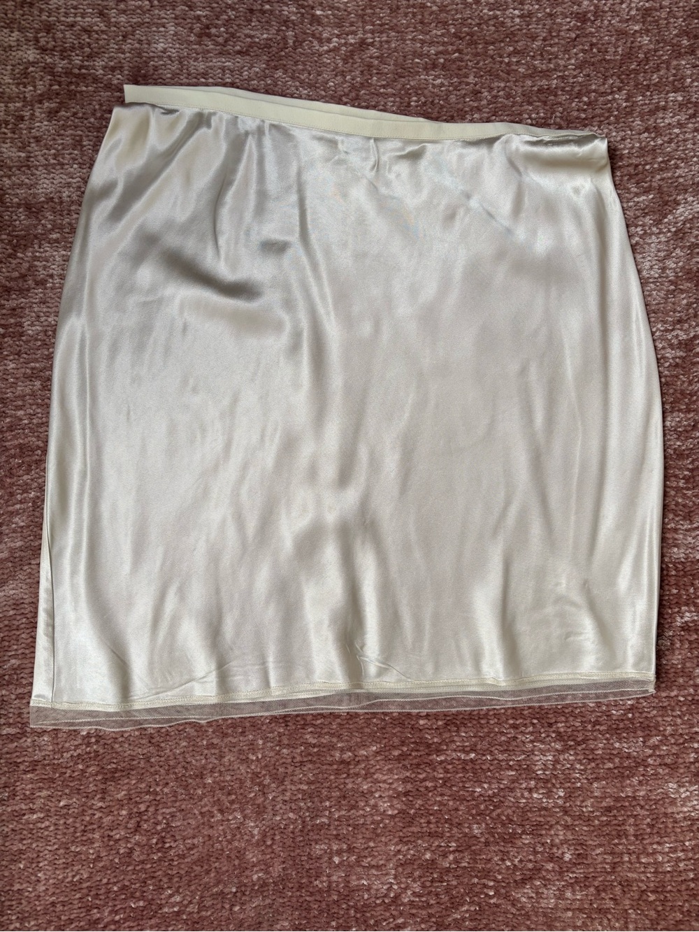 J. Crew Ivory Slip Skirt